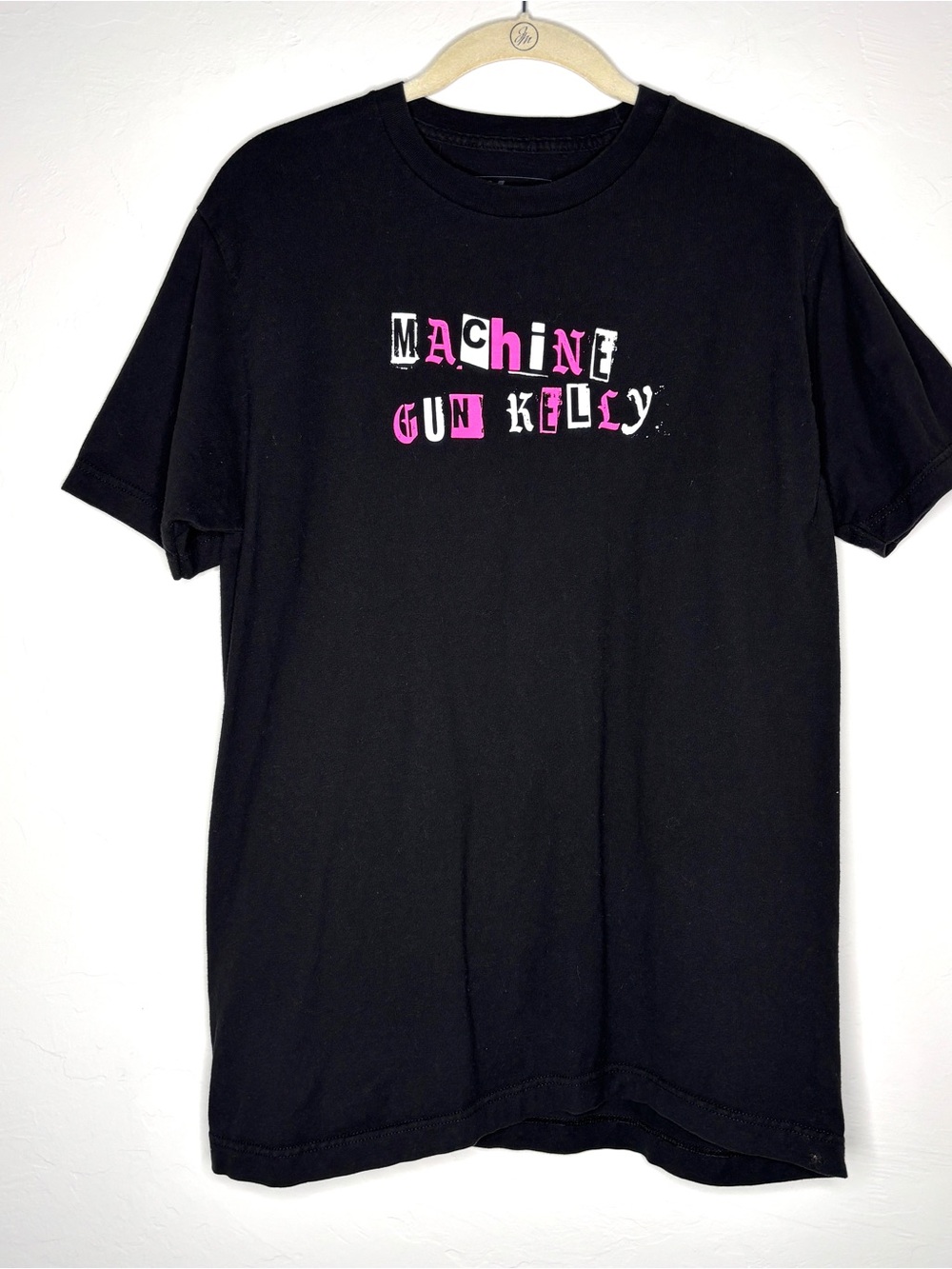 Machine Gun Kelly Shirt Mens Medium Black Graphic Band Tee Tour Concert Music